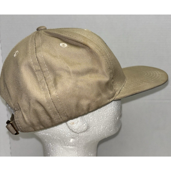 VTG Reagan Library Air Force One Cap Navy Command Caps Tan Adjustable USA Made - Picture 5 of 8